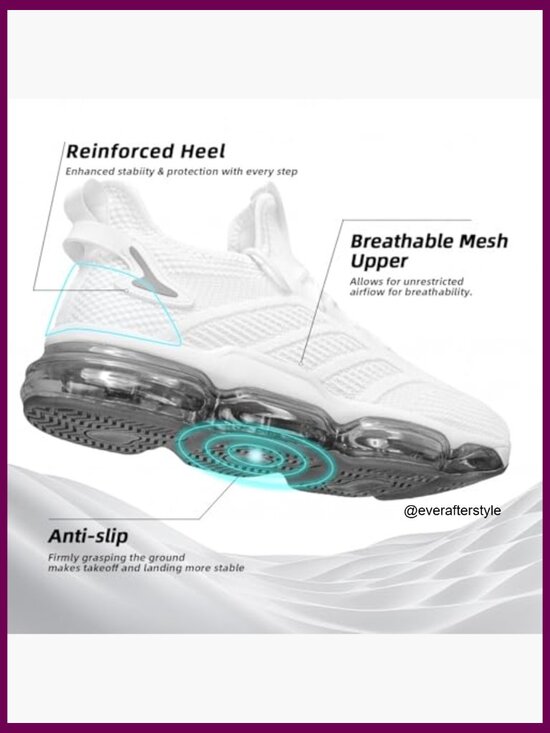 Men\'s Air Cushion Running Shoes Mesh Fabric Athletic Sneakers Non Slip main image 7